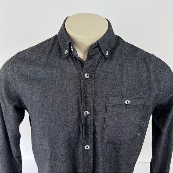 Free Fly Men's Sullivan's Bamboo Button Down Shirt Chambray Charcoal S - Picture 7 of 12